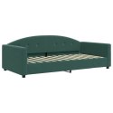 Sofa rozsuwana z materacami, ciemnozielona, 100x200 cm, aksamit Lumarko!