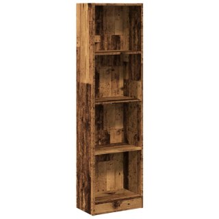 VidaXL Regał, stare drewno, 40x24x176 cm, materiał drewnopochodny