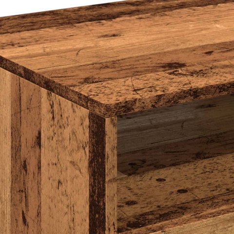 Stolik kawowy z oświetleniem LED, stare drewno, 90x49x40 cm Lumarko!