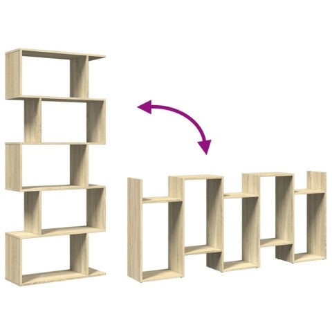 Regał przegroda, 5 poziomów, dąb sonoma, 70x24x161 cm Lumarko!