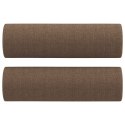 2-osobowa sofa z poduszkami, brązowa, 140 cm, tkanina Lumarko!