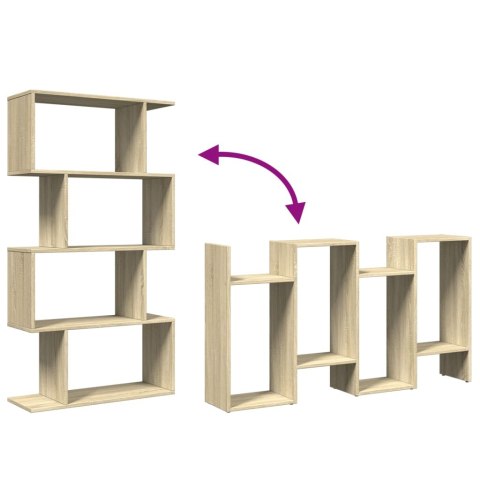 Regał przegroda, 4 poziomy, dąb sonoma, 70x24x129 cm Lumarko!