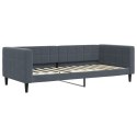 Sofa rozsuwana z materacami, ciemnoszara, 100x200 cm, aksamit Lumarko!