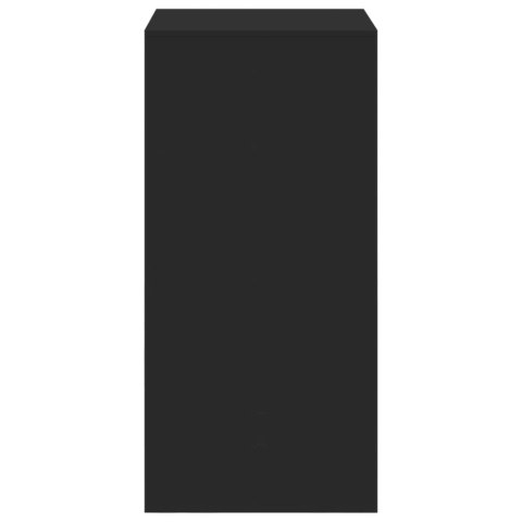 Stolik barowy, czarny, 51x50x103,5 cm, materiał drewnopochodny Lumarko!