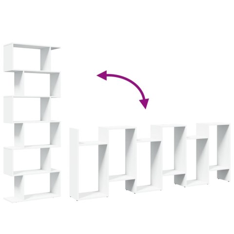 Regał przegroda, 6 poziomów, biały, 70x24x193 cm Lumarko!