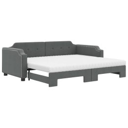 Sofa rozsuwana z materacami, ciemnoszara, 100x200 cm, tkanina Lumarko!