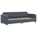 Sofa rozsuwana z materacami, ciemnoszara, 80x200 cm, aksamit Lumarko!
