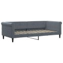 Sofa rozsuwana z materacami, ciemnoszara, 90x200 cm, aksamit Lumarko!