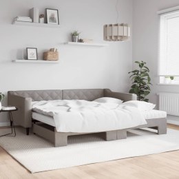 Sofa rozsuwana z materacami, kolor taupe, 100x200 cm, tkanina Lumarko!