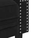 Fotel Chesterfield, czarny, tapicerowany aksamitem Lumarko!