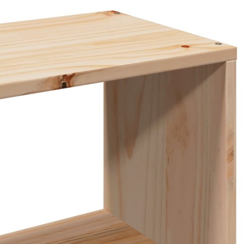 Łóżko z regałem, bez materaca, 160x200 cm, lite drewno sosnowe Lumarko!