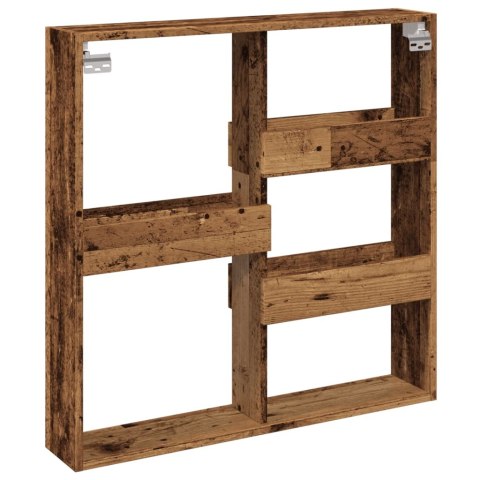 Szafka ścienna, stare drewno, 80x15x80 cm Lumarko!