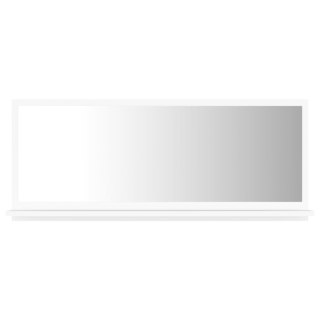 Lustro łazienkowe, białe 90x10,5x37 cm, materiał drewnopochodny Lumarko!