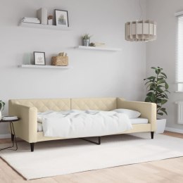 Sofa z funkcją spania, kremowa, 100x200 cm, obita tkaniną Lumarko!