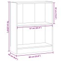 Regał, stare drewno, 60x24x76 cm, materiał drewnopochodny Lumarko!