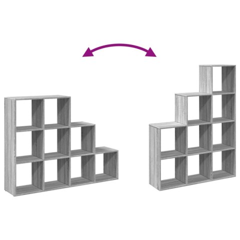 Regał przegroda, 3 poziomy, szary dąb sonoma, 137,5x29x103,5 cm Lumarko!