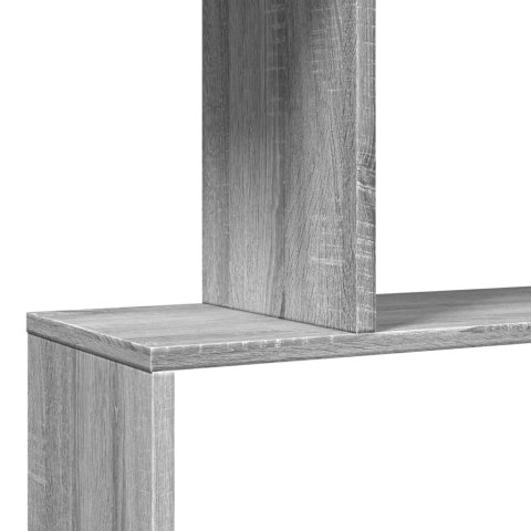 Regał przegroda, 3 poziomy, szary dąb sonoma, 70x24x97 cm Lumarko!