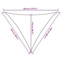  Żagiel przeciwsłoneczny, 160 g/m², antracyt, 2,5x2,5x3,5m, HDPE Lumarko!