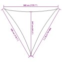  Żagiel przeciwsłoneczny, 160 g/m², antracytowy, 3x3x3 m, HDPE Lumarko!