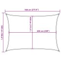  Żagiel przeciwsłoneczny, 160 g/m², biały, 5x7 m, HDPE Lumarko!