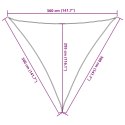  Żagiel przeciwsłoneczny, 160 g/m², brązowy, 3,6x3,6x3,6m, HDPE Lumarko!