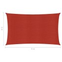  Żagiel przeciwsłoneczny, 160 g/m², czerwony, 2x5 m, HDPE Lumarko!