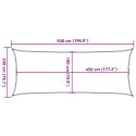  Żagiel przeciwsłoneczny, 160 g/m², czerwony, 2x5 m, HDPE Lumarko!