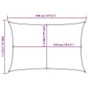  Żagiel przeciwsłoneczny, 160 g/m², kremowy, 3x4,5 m, HDPE Lumarko!