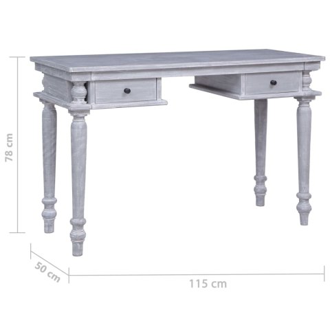 Biurko, 115x50x78 cm, lite drewno mahoniowe Lumarko!