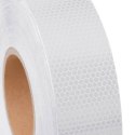 Taśma odblaskowa, biały, 5 cm x 50 m, PVC Lumarko!