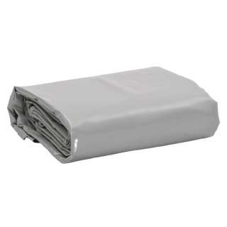 VidaXL Plandeka, szara, 4x8 m, 650 g/m²