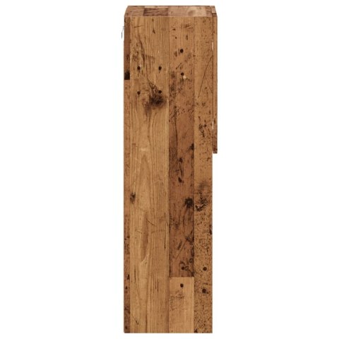 Szafki TV, z LED, 2 szt., stare drewno, 30,5x30x102 cm Lumarko!