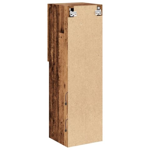 Szafki TV, z LED, 2 szt., stare drewno, 30,5x30x102 cm Lumarko!