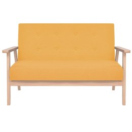 2 osobowa sofa tapicerowana, żółta Lumarko!