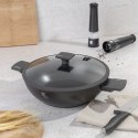 WOK TYTANOWY Z POKRYWĄ 30cm BERLINGER HAUS BH-8125 ANTRACIT