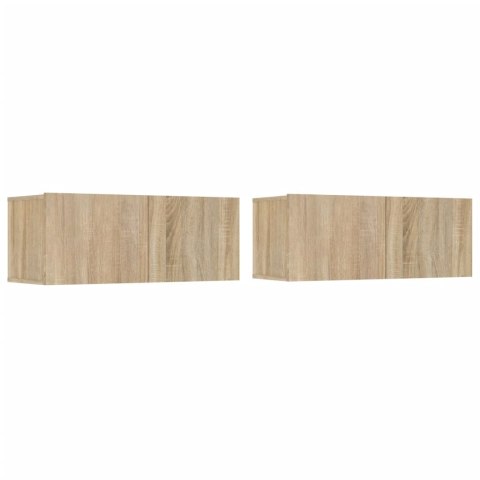 Zestaw 4 szafek telewizyjnych, dąb sonoma Lumarko!