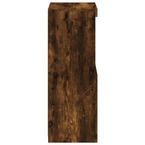 Szafka z oświetleniem LED, przydymiony dąb, 41x37x100 cm Lumarko!