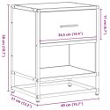 Szafka nocna, dąb sonoma, 40x31x50 cm, materiał drewnopochodny Lumarko!