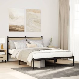 Metalowa rama łóżka, bez materaca, dąb sonoma, 160x200 cm Lumarko!