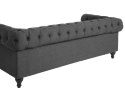 Sofa 3-osobowa szara CHESTERFIELD Lumarko!