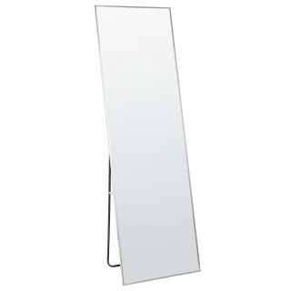 Lustro stojące 50 x 156 cm srebrne BEAUVAIS