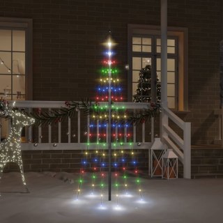 Choinka do montażu na maszcie, 108 kolorowych diod LED, 180 cm Lumarko!