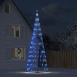 Stożkowa choinka z lampek, 1544 niebieskich LED, 500 cm Lumarko!