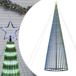 Stożkowa choinka z lampek, 1544 niebieskich LED, 500 cm Lumarko!