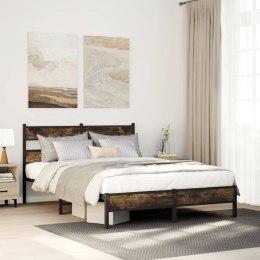 Łóżko z wezgłowiem, bez materaca, dąb sonoma, 140x190 cm Lumarko!