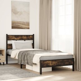 Łóżko z wezgłowiem, bez materaca, dąb sonoma, 75x190 cm Lumarko!