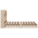 Łóżko z regałem, bez materaca, 150x200 cm, lite drewno sosnowe Lumarko!