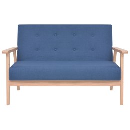 2-osobowa sofa tapicerowana, niebieska Lumarko!