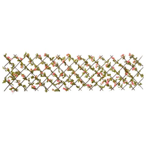 Kratka ze sztucznym bluszczem, rozsuwany, ciemny róż, 180x60 cm Lumarko!