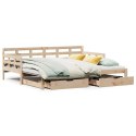 Sofa rozsuwana z szufladami, bez materaca, 90x190 cm Lumarko!